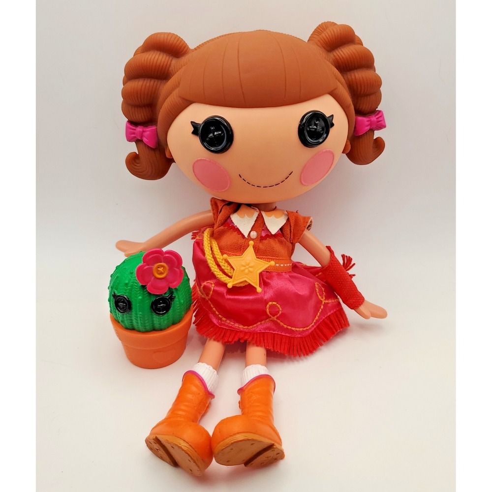 Lalaloopsy Doll Prairie Dusty Trail Full Size 12" W/ Cactus Pet - Missing Sleeve